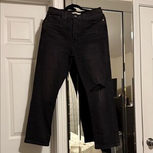 Levi’s Woman’s ,Black Wedgie Straight ,Distressed Jeans. New without tags.